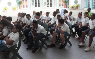 10 di mei 2017 Marnix Funderend Onderwijs (Klas 7b) e exsposishon di isla den nos bida na NAAM